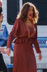 SOFIA VERGARA on the Set of new Netflix drama Griselda in Los Angeles 01/20/2022
