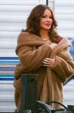 SOFIA VERGARA on the Set of new Netflix drama Griselda in Los Angeles 01/20/2022