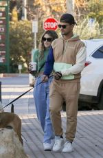 TAY DOME and Taylor Lautner Out for Coffee in Malibu 01/11/2022