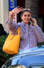 TAYLOR HILL Waiting for Her Curbside Ride in Beverly Hills 01/05/2022