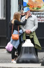 TAYLOR NEISEN and Liev Schreiber Out with Their Dog in New York 01/02/2022