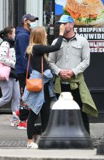 TAYLOR NEISEN and Liev Schreiber Out with Their Dog in New York 01/02/2022