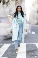 TAYSHIA ADAMS at a Photoshoot in New York 01/23/2022