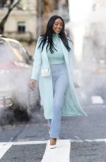TAYSHIA ADAMS at a Photoshoot in New York 01/23/2022