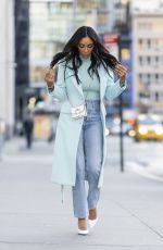 TAYSHIA ADAMS at a Photoshoot in New York 01/23/2022