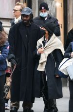TESSA THOMPSON and Dev Hynes Out for Dinner in New York 001/18/2022
