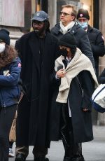 TESSA THOMPSON and Dev Hynes Out for Dinner in New York 001/18/2022