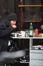 TESSA THOMPSON and Dev Hynes Out for Dinner in New York 001/18/2022