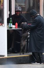 TESSA THOMPSON and Dev Hynes Out for Dinner in New York 001/18/2022