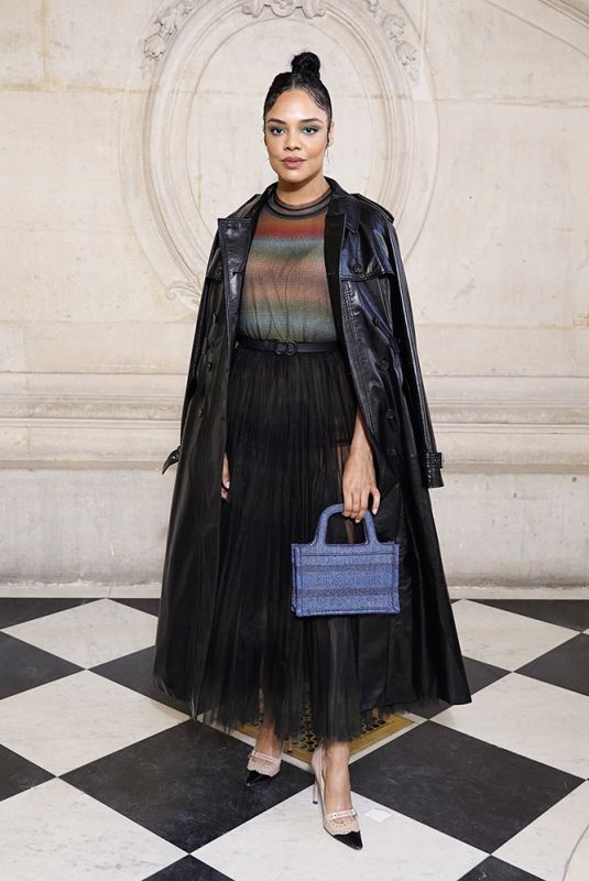 TESSA THOMPSON at Dior Haute Couture Spring/Summer 2022 Show at Paris Fashion Week 01/24/2022