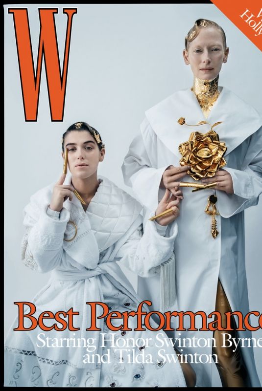 TILDA and HONOR SWINTON for W Magazine Best Performance Issue, January 2022