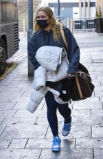 TILLY RAMSAY Leaves Her Hotel in Birmingham 01/17/2022