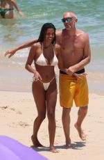 TINA KUNAKEY in Bikini and Vincent Cassel at a Beach in Rio de Janeiro 01/07/2022