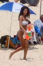 TINA KUNAKEY in Bikini at a Beach Rio de Janeiro 12/27/2021