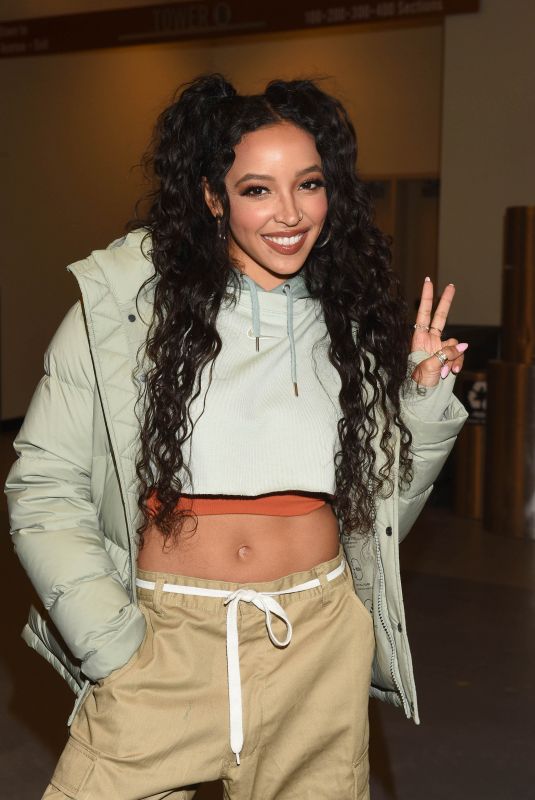 TINASHE at San Antonio Spurs vs New York Knicks Game at Madison Square Garden 01/10/2022