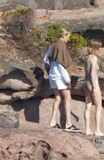 UMA THURMAN and MAYA HAWKE in Swimsuits in St. Barts 12/28/2021