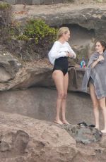 UMA THURMAN and MAYA HAWKE in Swimsuits in St. Barts 12/28/2021