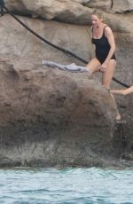 UMA THURMAN and MAYA HAWKE in Swimsuits in St. Barts 12/28/2021