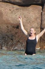 UMA THURMAN and MAYA HAWKE in Swimsuits in St. Barts 12/28/2021