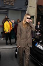 VALENTINA FERRE Leaves Her Hotel in Paris 01/23/2022