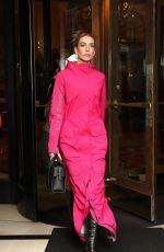 VALENTINA FERRER Leaves Plaza Athenee Hotel in Paris 01/21/2022