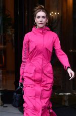 VALENTINA FERRER Leaves Plaza Athenee Hotel in Paris 01/21/2022