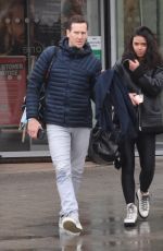 VANESSA BAUER and Brendan Cole Leaves Dancing on Ice Practice Center in Bromley 01/12/2022