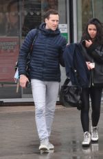 VANESSA BAUER and Brendan Cole Leaves Dancing on Ice Practice Center in Bromley 01/12/2022