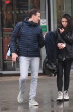 VANESSA BAUER and Brendan Cole Leaves Dancing on Ice Practice Center in Bromley 01/12/2022