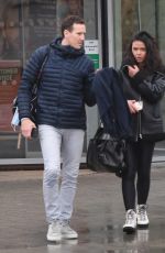 VANESSA BAUER and Brendan Cole Leaves Dancing on Ice Practice Center in Bromley 01/12/2022