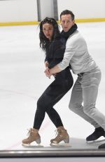 VANESSA BAUER Practicing Their Lifts and Skating in Bromley 01/12/2022