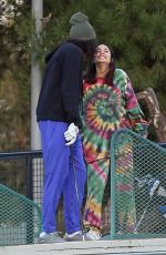 VANESSA HUDGENS and Cole Tucker Out in Los Angeles 12/31/2021