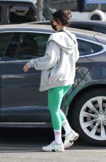 VANESSA HUDGENS Leaves Dogpound Gym in West Hollywood 01/14/2022