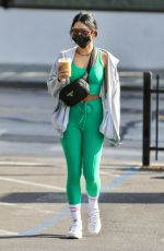 VANESSA HUDGENS Leaves Dogpound Gym in West Hollywood 01/14/2022