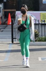 VANESSA HUDGENS Out for Iced Coffee in West Hollywood 01/14/2022