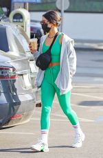 VANESSA HUDGENS Out for Iced Coffee in West Hollywood 01/14/2022