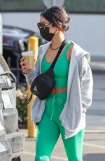 VANESSA HUDGENS Out for Iced Coffee in West Hollywood 01/14/2022