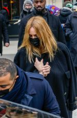 VANESSA PARADIS Leaves La Reserve Restaurant in Paris 01/25/2022