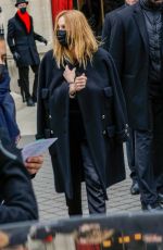 VANESSA PARADIS Leaves La Reserve Restaurant in Paris 01/25/2022