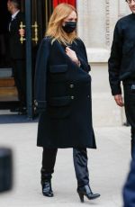 VANESSA PARADIS Leaves La Reserve Restaurant in Paris 01/25/2022