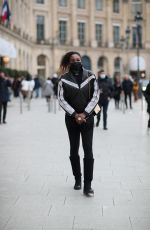 VENUS WILLIAMS Leaves Ritz Hotel in Paris 01/23/2022