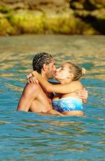 VICTORIA ALEX in Bikini and Marouane Fellaini at a Beach in Saint-Barthelemy 01/17/2022
