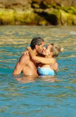 VICTORIA ALEX in Bikini and Marouane Fellaini at a Beach in Saint-Barthelemy 01/17/2022