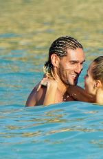 VICTORIA ALEX in Bikini and Marouane Fellaini at a Beach in Saint-Barthelemy 01/17/2022