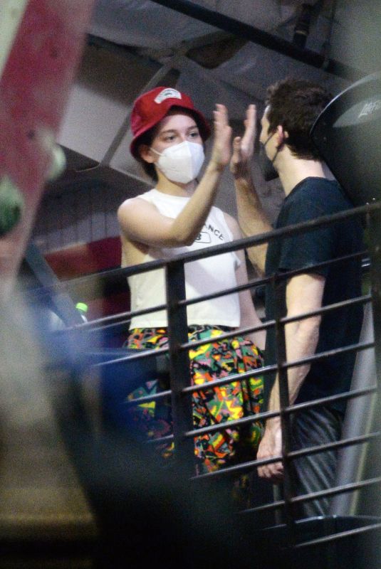 VICTORIA PEDRETTI and Dylan Arnold at Hollywood Boulders in Los Angeles 01/20/2022