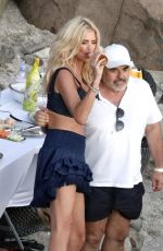 VICTORIA SILVSTEDT Out on the Beach in St Barths 01/08/2022