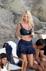VICTORIA SILVSTEDT Out on the Beach in St Barths 01/08/2022
