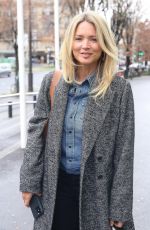 VIRGINIE EFIRA Leaves Radio France Studios in Paris 01/04/2022