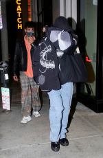 WILLOW SMITH Out for Dinner Date in West Hollywood 01/08/2022