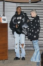 WILLOW SMITH Out for Dinner with Friend at Nobu in Malibu 01/16/2022